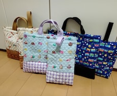 通園バッグや上靴入れなどの入園入学グッズ作成します イメージ1