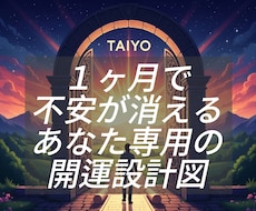 行動で変えれる開運設計いたします