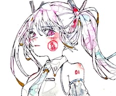 歌ってみた用のオリジナルサムネを描きます イメージ1