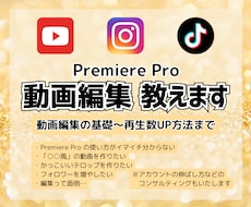 Premiere Pro で動画編集教えます 動画編集の基礎＋パクり方＋再生数UP方法を教えます