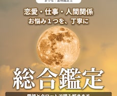 霊視とタロットで恋愛・仕事・人間関係を深く占います 恋愛・仕事・人間関係のお悩み１つを、文章で丁寧に鑑定します