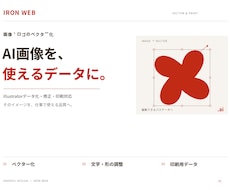 AI画像・ロゴをイラレデータに整えます イメージ1