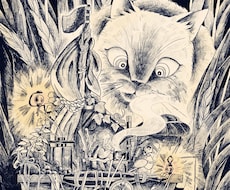 ペン画風の1枚絵を描きます イメージ1
