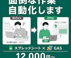 スプレッドシート・GASの自動化ツール作ります イメージ1