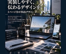 構成から実装まで考えた5PのWebデザインをします 情報整理からPC・スマホ、編集データまで