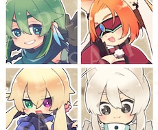 アイコンお描きします 【SNSアイコン向け】顔アップデフォルメイラストお描きします
