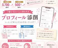 マッチングアプリのプロフィール添削＆写真加工します イメージ1