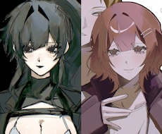 OCや夢絵など1～2人絵を制作致します 早めの納品で等身高めの体格差のある男女を！