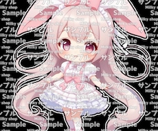 商用利用OK★可愛い１点ものミニキャラあります ★既製品★世界に１つのあなただけのアバターをすぐお手元に！