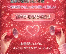 LINEのようにサクサク！1時間傾聴します イメージ1