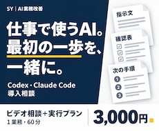 Codex・Claude Code導入を伴走します イメージ1