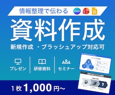 情報整理で伝わる！スライド資料作ります イメージ1