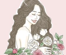 柔らかなおしゃれアイコン・イラストを作成します 商用◎柔らかいイラスト描きます。ウエディングや家族も◎