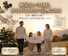 記念日を感動に変える！オリジナルムービー制作します 誕生日・旅行の思い出に贈り物を【歌詞×映像】で想いをカタチに