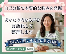 自己分析で本質的な強みを発掘◇思考の言語化します 客観的な対話から次の一歩のアクションを導きます