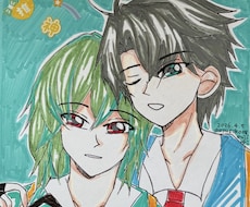 色紙にお好きなオリジナルイラスト描きます イメージ1