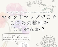思考の整理にこそマインドマップが役立ちます 対話して頭の中をスッキリさせ、悩みの本質に気付くきっかけに！