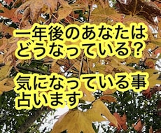 一年後のあなたをタロットで占います イメージ1