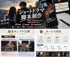 SNS向けショートドラマ脚本を制作しますます イメージ1