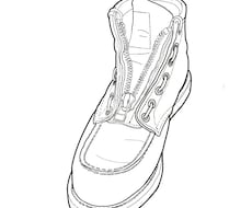革靴 線画イラストにします イメージ1