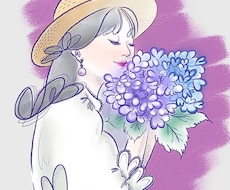 飾りたくなる水彩画風アート作品を制作いたします イメージ1