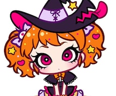 おすわりミニキャラ描きます ちょこんとおすわりしたかわいいミニキャラ