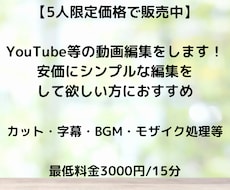カット・字幕等の簡単な動画編集行います イメージ1