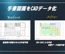 現役一級建築士が手書図面をトレース・CAD化します イメージ1