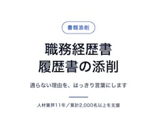 職務経歴書と履歴書を添削します イメージ1