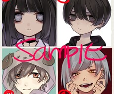 SNSアイコン【オリキャラ】作成致します イメージ1