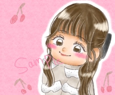 SNSのアイコン描きます Twitter、Instagram等のアイコン描きます！