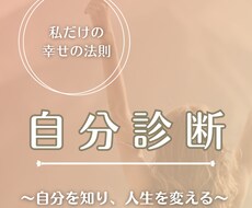 自分診断×潜在意識「本当のあなた」へ導きます イメージ1