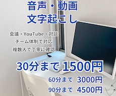 音声・動画の文字起こしを丁寧に承ります ご希望に合わせてできる限り柔軟に対応いたします