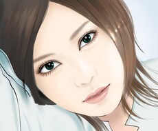 キレイめイラストタッチで似顔絵を描きます♪ A4印刷対応しました！