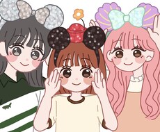 プリクラや写真をゆるくてかわいいイラストにします イメージ1