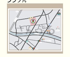 ゆるくて可愛い地図、オーダーメイドでお作りします イメージ1