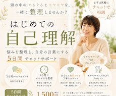 はじめての自己理解｜ぐるぐるとモヤモヤを整理します 「このままでいいのかな」を、一緒に整理しませんか。