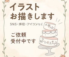 SNS投稿用の挿絵、イラスト、似顔絵等を作成します イメージ1