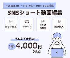 SNSショート動画をサムネ付きで編集します イメージ1