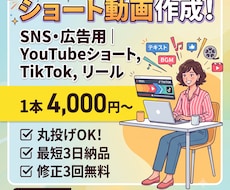 丸投げOKで1本4,000円〜作成します イメージ1