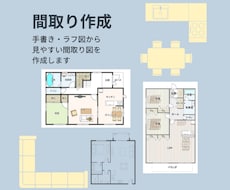 手書き・ラフ図から見やすい間取り図を作成します イメージ1