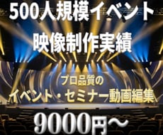 イベント・セミナー動画をプロ品質で編集します イメージ1
