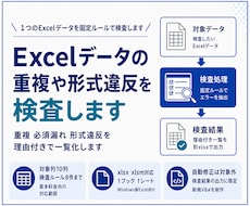 Excelデータの重複や形式違反を検査します イメージ1