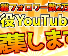 安心安全2万人超現役Youtuebrが編集します イメージ1