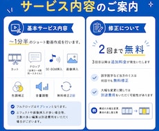 1本3000円〜 ショート動画作成します ビジネス/エンタメ/美容/Vlog何でもOK！