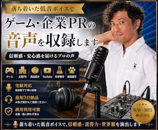 ゲーム・企業PRの音声を収録します イメージ1