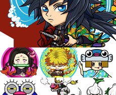 デフォルメキャラ・キャラアイコンを制作いたします はっきりした線でデザインするので、温かみが感じられます^_^