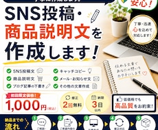 SNS投稿・商品説明文を作成します イメージ1