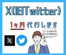 1ヶ月X(Twitter)チームで運用代行します X(旧Twitter)専属SNSマーケのチームが戦略的対応！