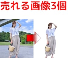 3個白抜き画像・文字入れ画像を作成いたします イメージ1